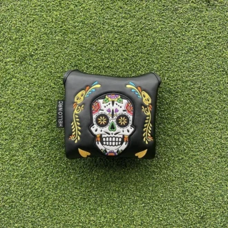 Headcover Dödskalle Svart / Mallet Putter