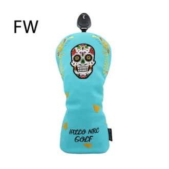 Headcover Dödskalle Turquoise / FW Wood